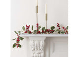 Artificial Holly & Berries Christmas Garland