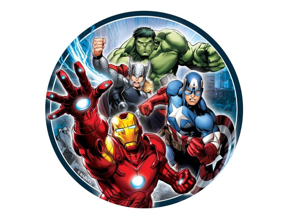 Edible Icing Image - Avengers Round