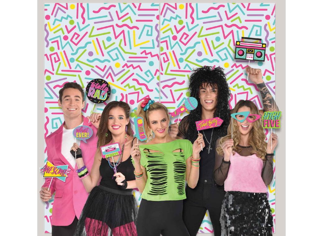 Awesome 80s Party Scene Setter with Photo Props