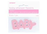 Baby Cake Toppers Pink 2pk