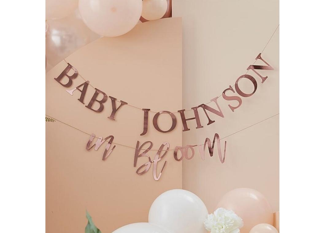 Baby in Bloom Customisable Banner