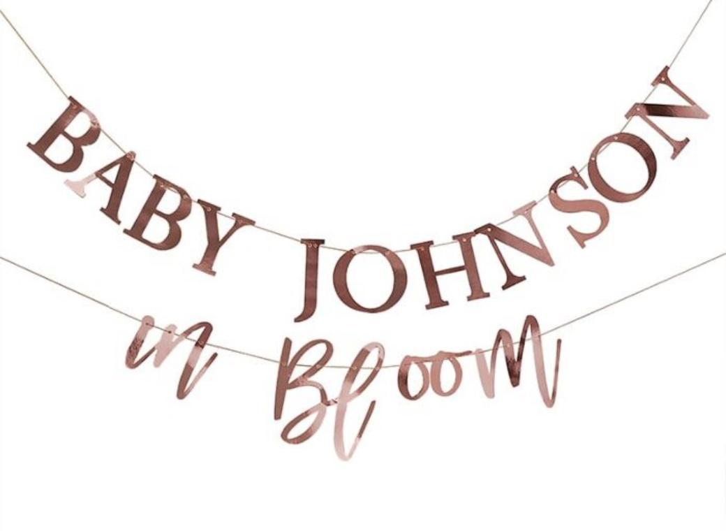 Baby in Bloom Customisable Banner