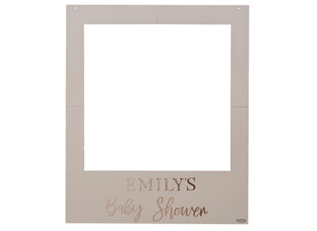 Baby in Bloom Customisable Baby Shower Photo Booth Frame