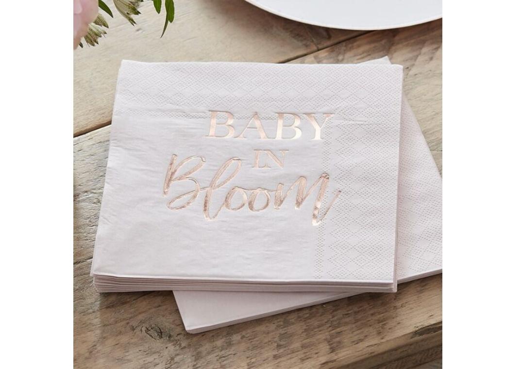 Baby in Bloom Lunch Napkins 16pk