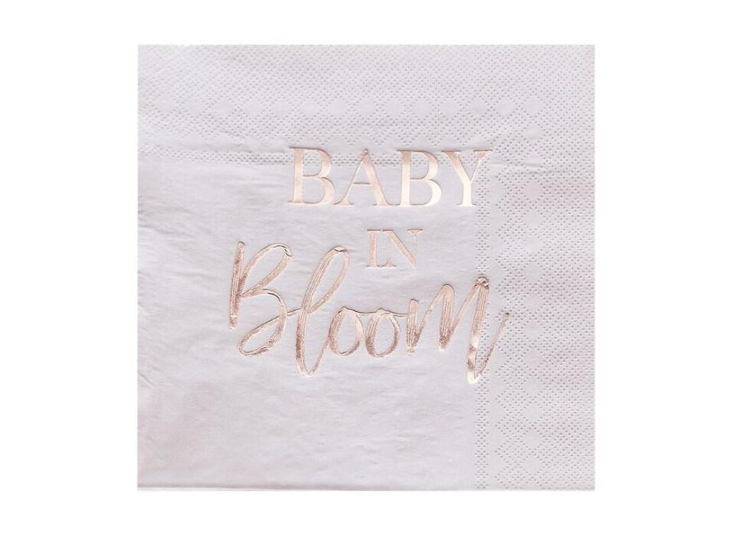 Baby in Bloom Lunch Napkins 16pk