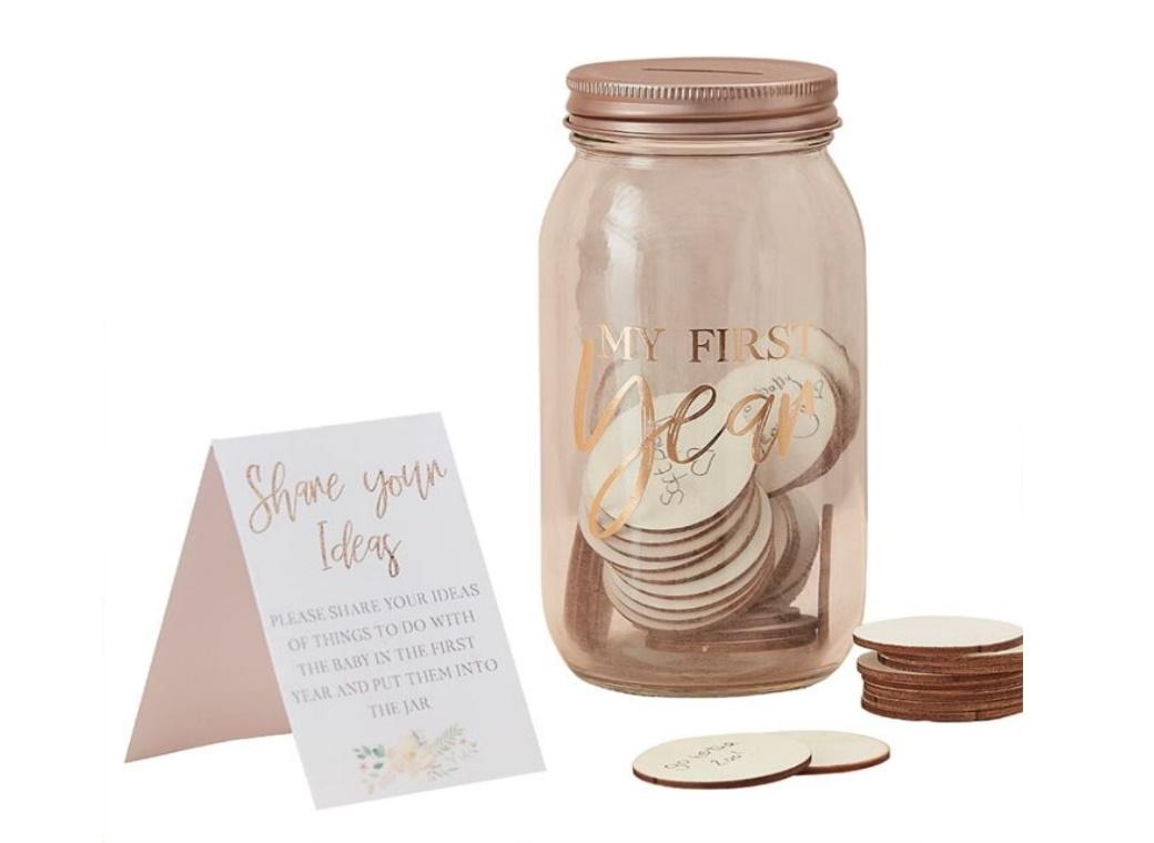 Baby in Bloom Memory Jar