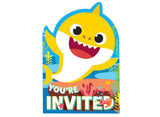 Baby Shark Invitations 8pk