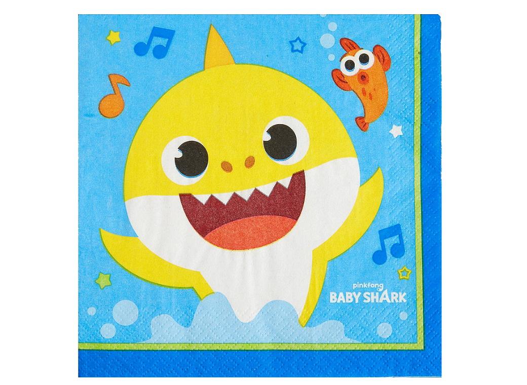 Baby Shark Lunch Napkins 16pk