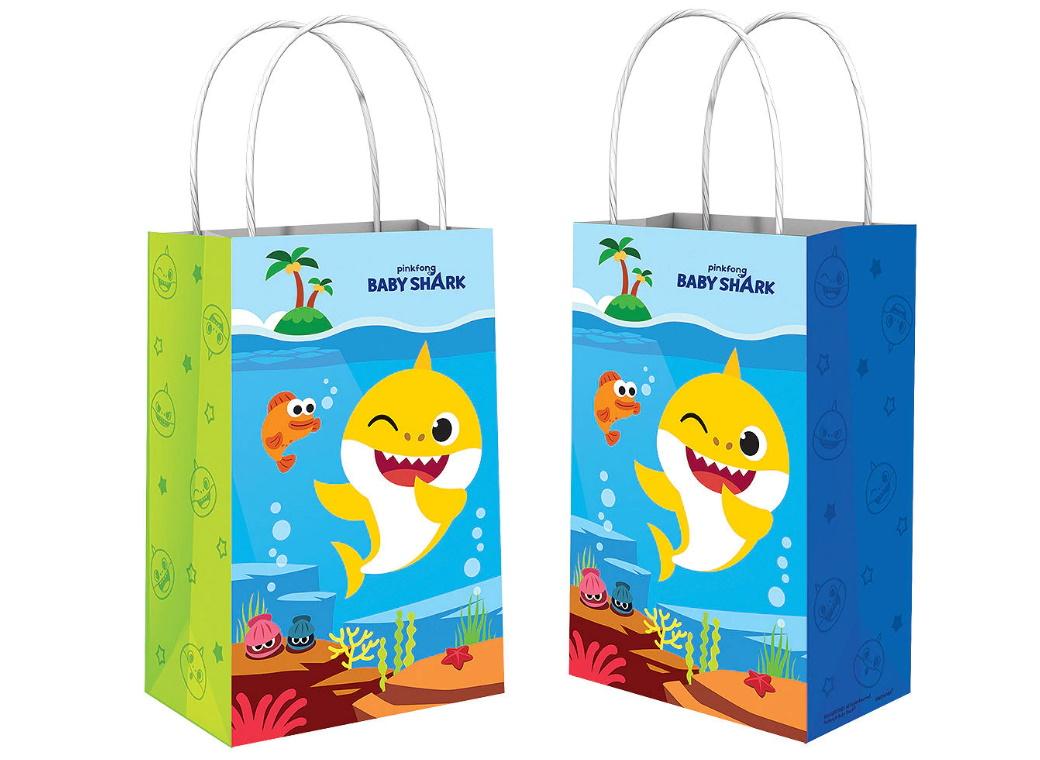 Baby Shark Paper Treat Bags 8pk