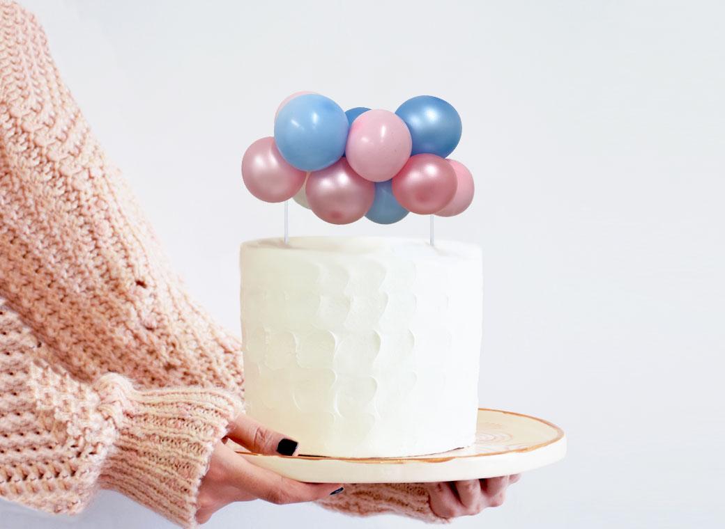 Balloon Garland Cake Topper - Baby Shower