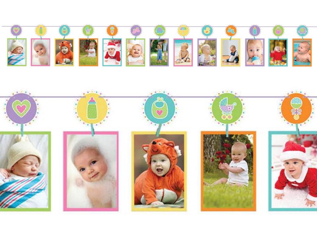 Baby Shower Photo Garland