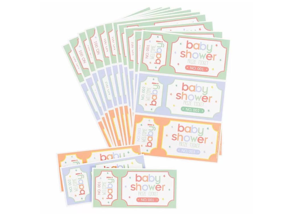 Baby Shower Prize Tickets