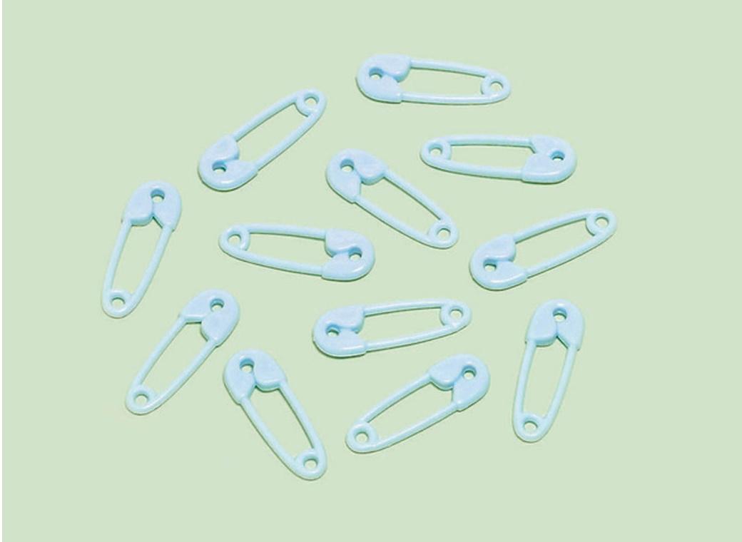 Baby Shower Safety Pin Favours 24pk - Blue