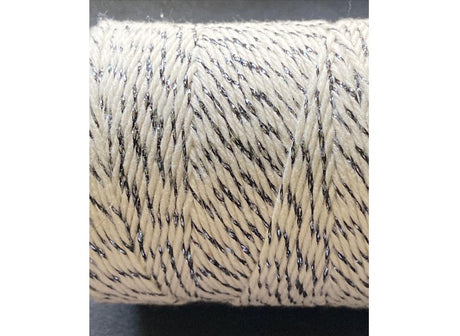 Bakers Twine - Natural & Gunmetal Shimmer Twine