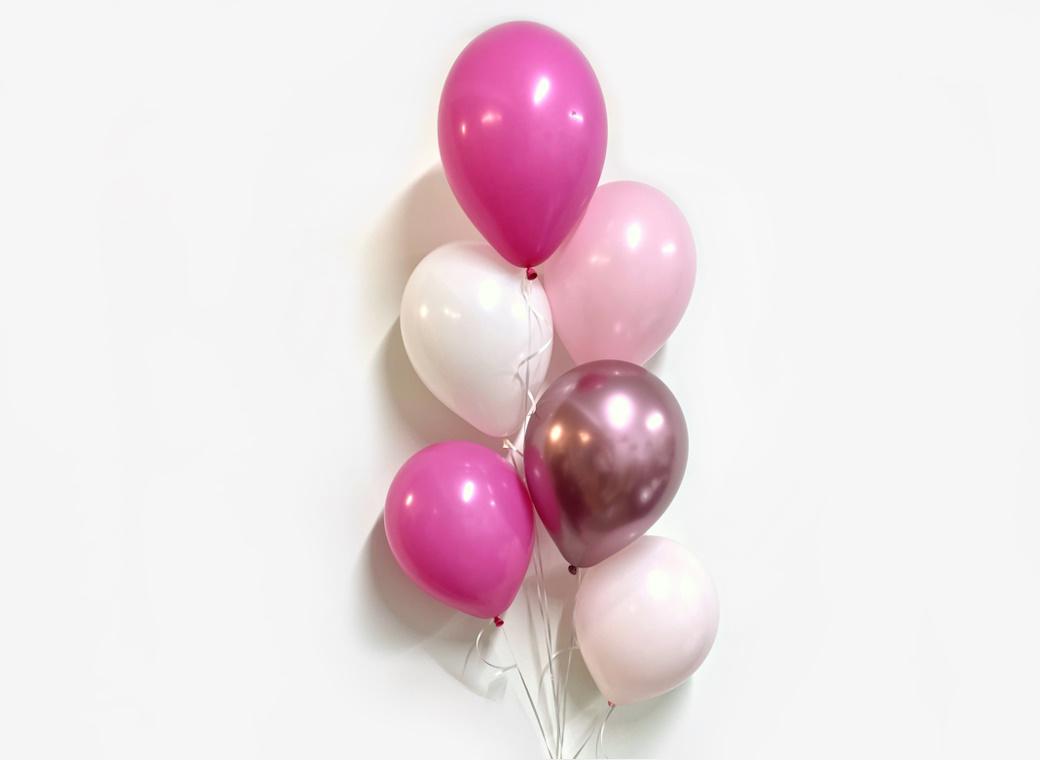 Plain Balloon Mix - Barbie Girl 6pk