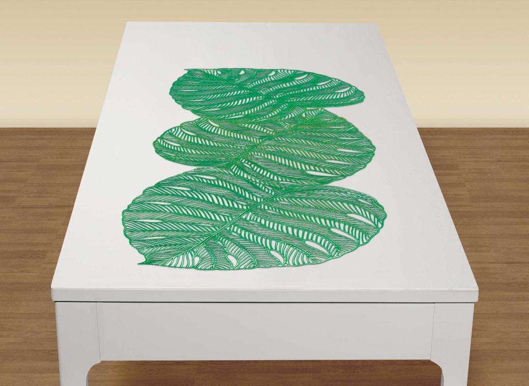 Banana Leaf Vinyl Table Runner