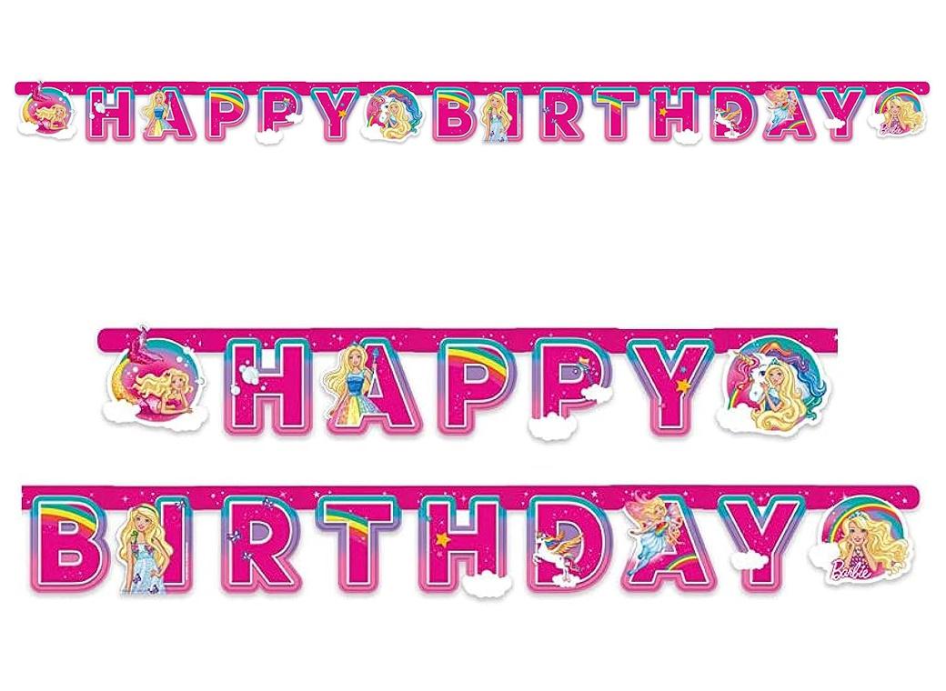 Barbie Dreamtopia Happy Birthday Banner