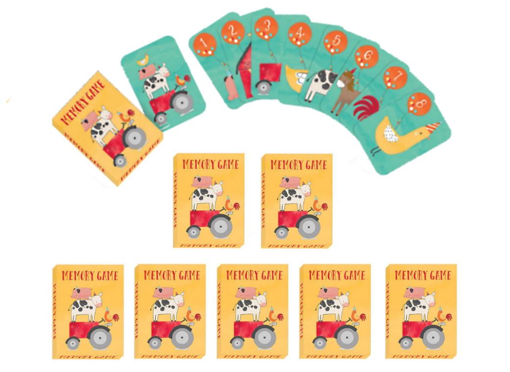 Barnyard Birthday Memory Game Favours 8pk