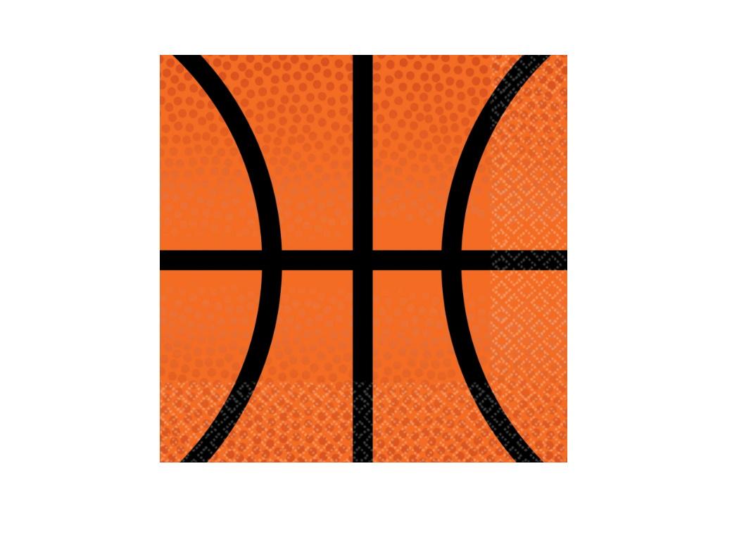 Basketball Beverage Napkins 36pk