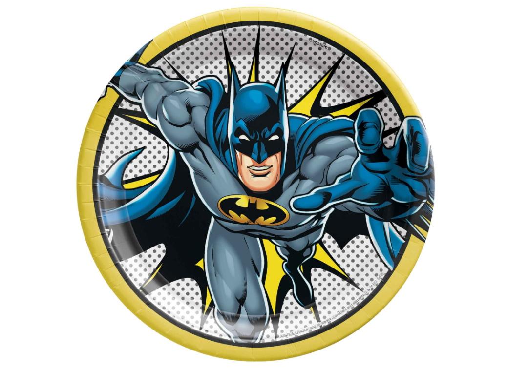 Batman Heroes Unite Dinner Plates 8pk