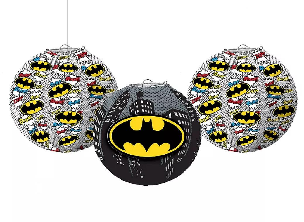 Batman Paper Lanterns 3pk