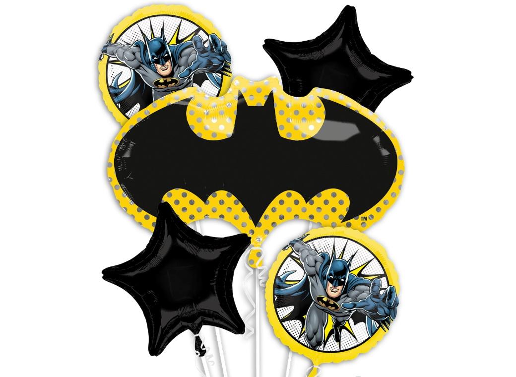 Batman Symbol Foil Balloon Bouquet