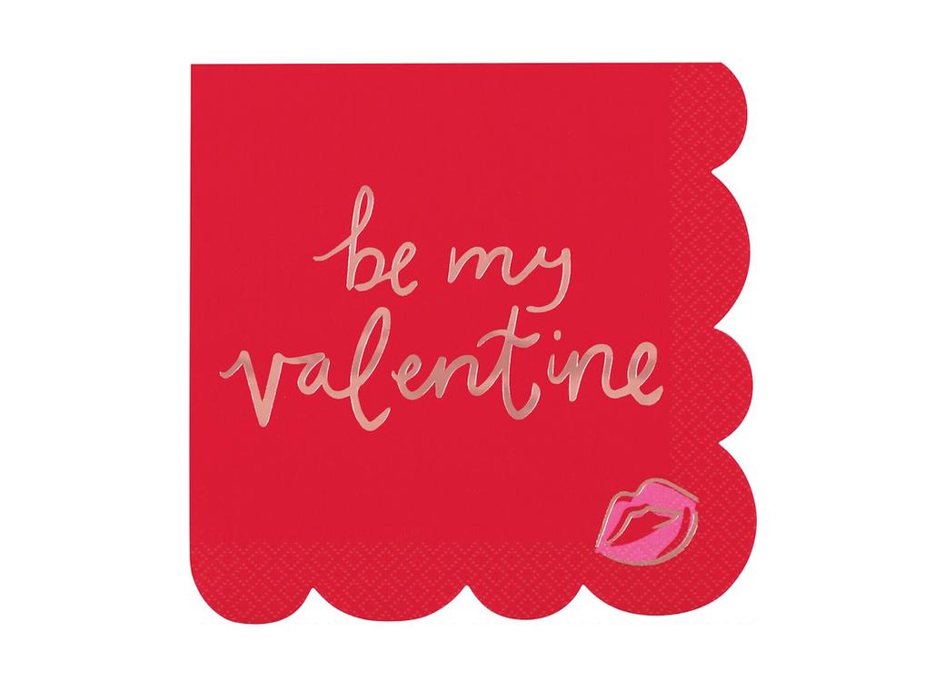 Be My Valentine Lunch Napkins 16pk