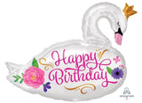 Beautiful Swan Shape Foil Balloon