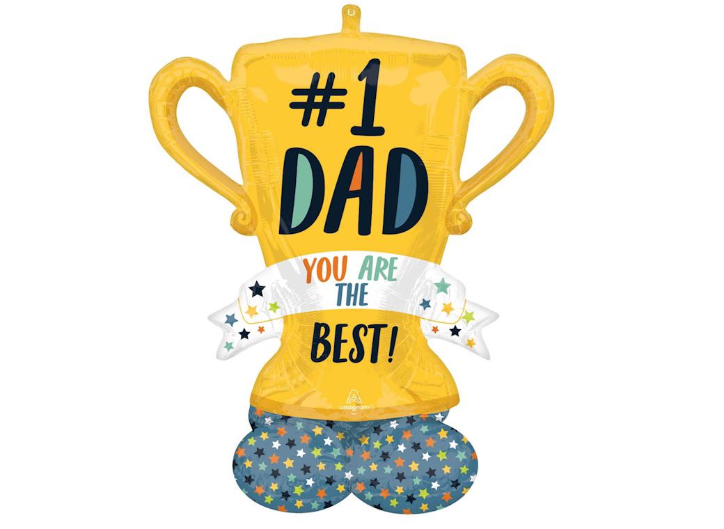 AirLoonz Best Dad Trophy Foil Balloon