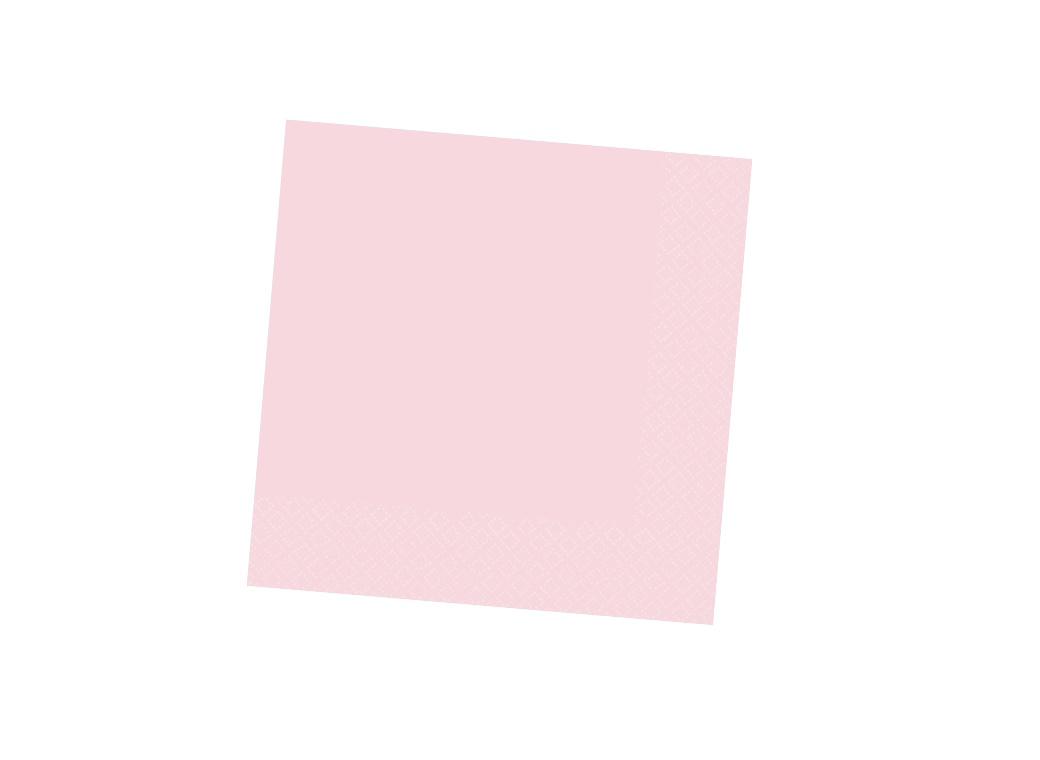 Pastel Pink Beverage Napkins 40pk