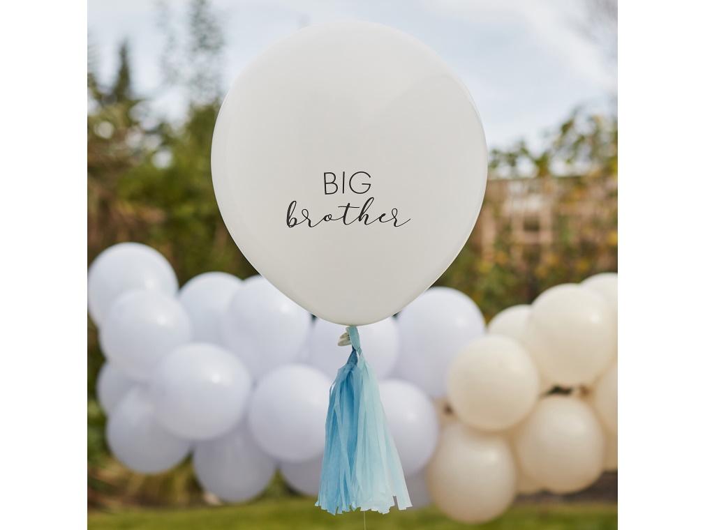 Big Brother Balloon with Blue Tassels