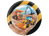 Big Dig Construction Dinner Plates 8pk