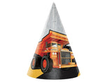 Big Dig Construction Party Hats 8pk