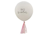 Big Sister Balloon with Pink Tassels