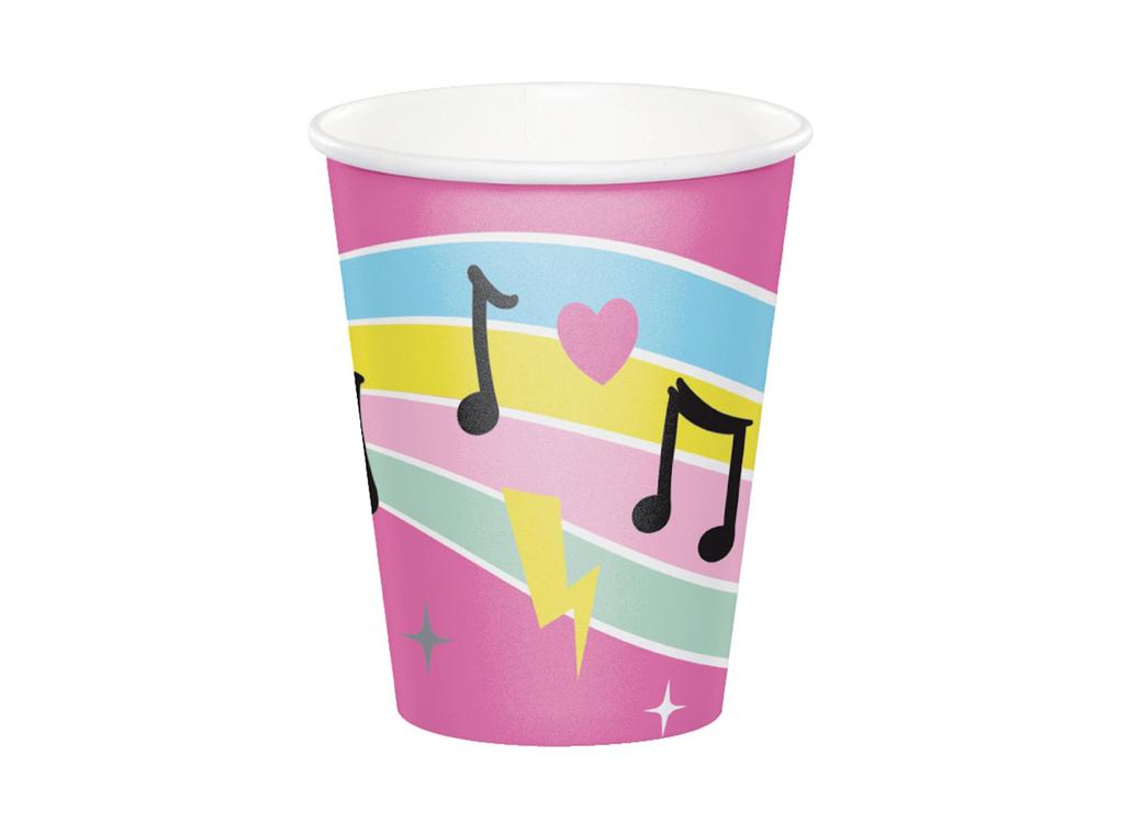 Birthday Beats Cups 8pk