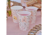 Birthday Bloom Floral Cups 8pk