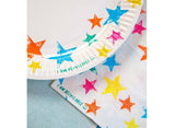 Birthday Brights Rainbow Star Plates 12pk