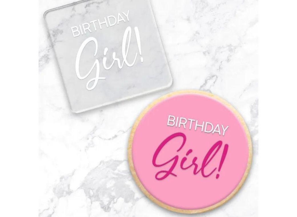 Debosser Stamp - Birthday Girl!