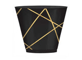 Black Geo Tumblers 24pk