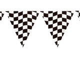 All Weather Bunting Flags - Black Check