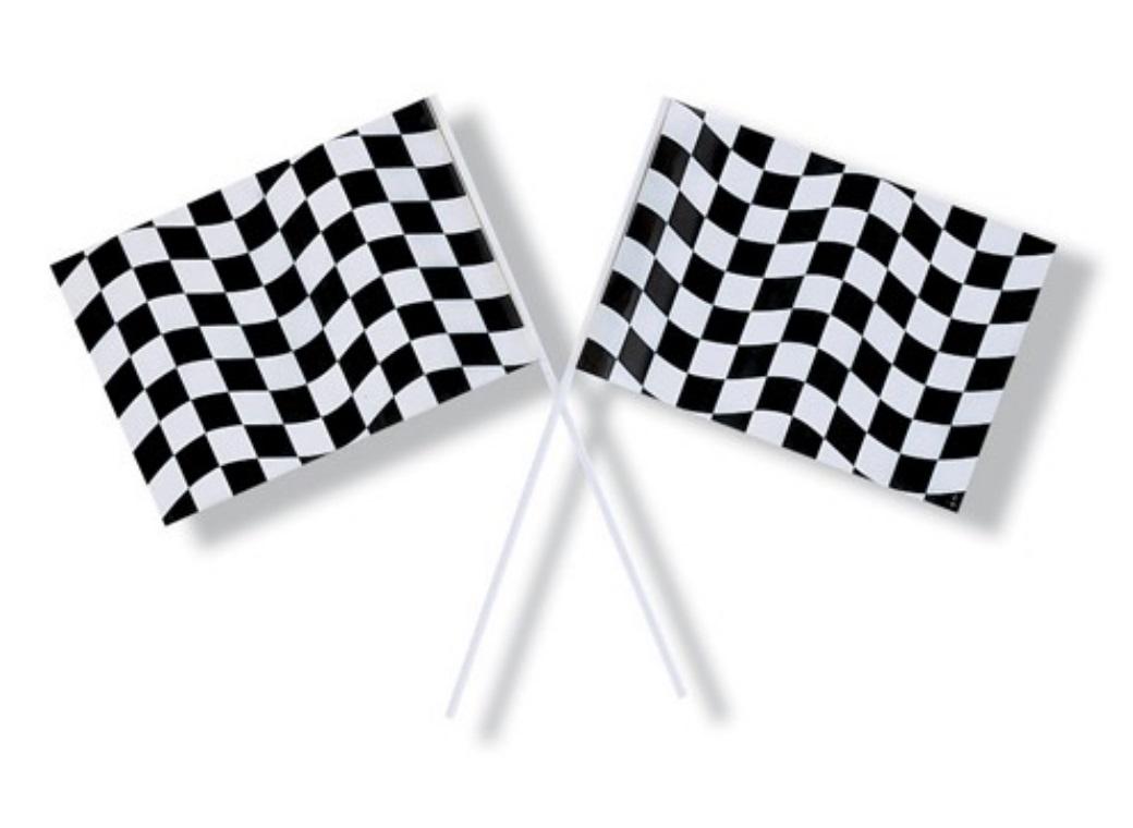 Black & White Checkered Flag Medium