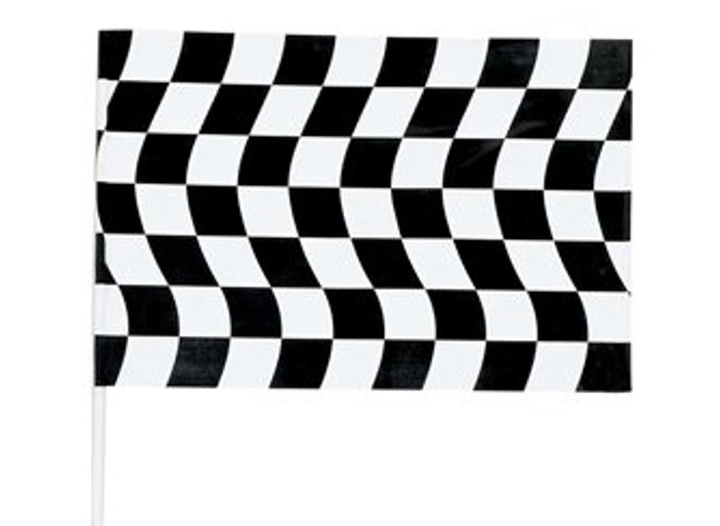 Black & White Checkered Flag Jumbo