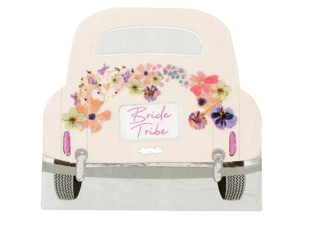 Blossom Bride Car Shaped Napkins 16pk