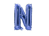 Mini Blue Foil Balloon - Letter N