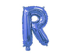 Mini Blue Foil Balloon - Letter R