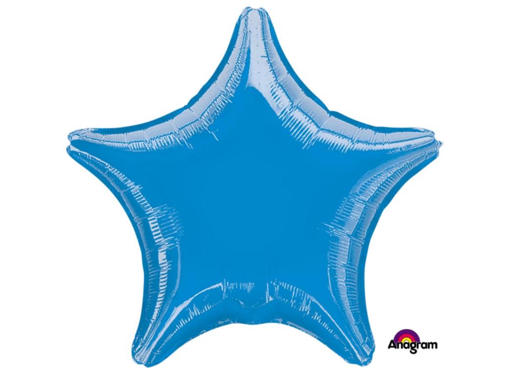 Star Shaped Foil Balloon - Blue