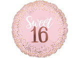 Blush Sweet Sixteen SuperShape Foil Balloon