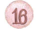 Blush Sweet Sixteen Foil Multi-Balloon