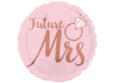 Blush Wedding Future Mrs Foil Balloon