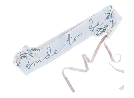 Boho Floral Bride to Be Sash